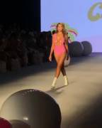 Kara del Toro works the runway