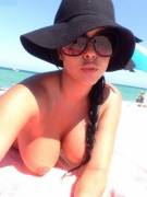 Big old beach boobs