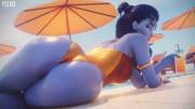 Widowmaker showing off her thicc ass (Yeero)