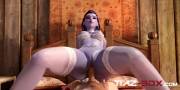 Widowmaker riding anal, (Tiaz-3Dx)