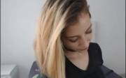 Cute chick milks herself