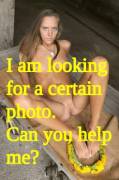 I am looking for a certain photo (more details in the comments)