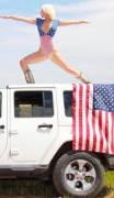 Hottie on a hummer