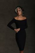 Beauty in a black dress