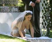 Here Comes The Bride [Wedding] [Femsub] [Petplay] [Exhibitionism]