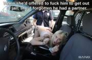 She hadn't quite realized it was going to be public sex when she'd agreed to it... [public] [reluctant]