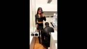 Evil Woman &amp; I: Date Night, from apartment to pegging in restaurant toilet!