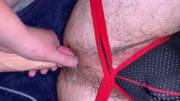 Strapon Creampie felt so good having her finish in me then get railed some more