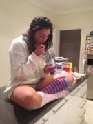 Hot Hurdle Dancing girl, Michelle Jenneke, in long socks (x-post from /r/feet)