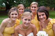 Petite blonde bride