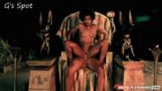 Skin Diamond sits on her throne