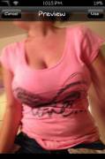 34 H T-shirt meat