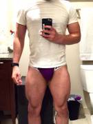 My White T + Undies + Quads