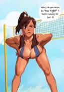 Korra at the beach (kamishisho)