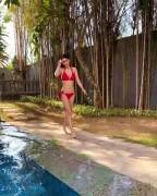 Red hot bikini (GIF)