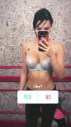 Silver Bra (GIF)