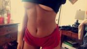 Undertit and Pink Shorts