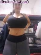Big bouncing boobs.