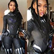 Impressive Black Panther Cosplay.