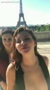 Bonjour! This is what sometimes happens in Paris against the backdrop of the Eiffel Tower!