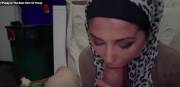 Leopard print hijab.