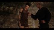 Wizard uses Alteration to transform an assassin into something more to his liking [Skyrim]