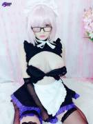 My Mashu maid cosplay from FateGo , self shot ~ Hidori Rose