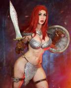 Red Sonja by Adami Langley