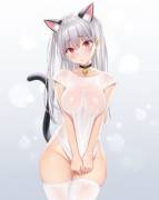 Meow ~ I got wet