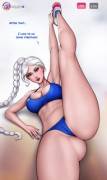 Elsa stretching (Aromasensei)