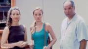 Brie Larson sexy pokies and panties in Funny Or Die