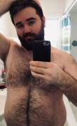 Showered and feeling fresh