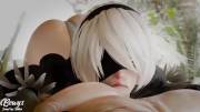 2B sucking dick (Bewyx) [NieR: Automata]