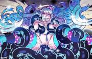 Angel loving some dark tentacles [Abysmal0] (female)