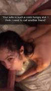 Guess you didn’t realize how insatiable your wife really is