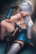 2B dressed as Kaine (NeoArtCorE) [NieR: Automata]