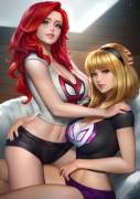 Mary Jane &amp; Gwen (NeoArtCore) [Spider-Man]