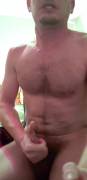 Protip: Loosen up your waistband again by shooting a fat load like this