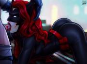 Batwoman sucking off Batman (PumpS/pumpkinsinclair)