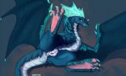 Winter Wyvern does a stretch [Nahyon]