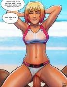 Gwenpool enjoying Summer in the Winter (PumpS/pumpkinsinclair) [Gwenpool, Marvel]