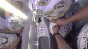 Fucking at the plane's lavatory