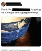 Twitter wedgie