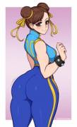 Chun-Li's booty (Afrobull) [Street Fighter]