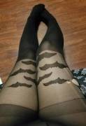 Batty pantyhose for October!