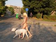 Michaela M. Casually Walking the Dog (x-post from /r/GirlsDoingStuffNaked)