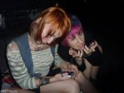 Tats, piercings, and stripping in a parking lot