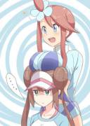 [Trainer] Skyla resting on Rosa