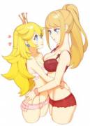 Samus and Peach