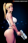 Samus In Her Underwear. 